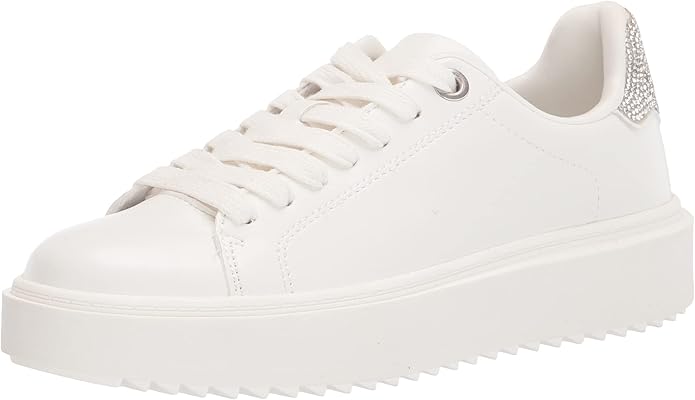 Steve Madden Charlie Faux Leather Sneaker for Women, Synthetic Rubber Sole (Used)