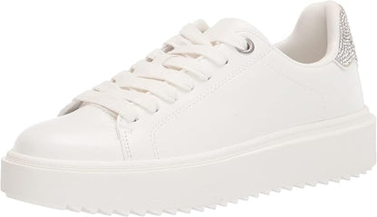 Steve Madden Charlie Faux Leather Sneaker for Women, Synthetic Rubber Sole (Used)
