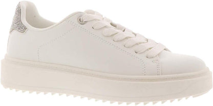 Steve Madden Charlie Faux Leather Sneaker for Women, Synthetic Rubber Sole (Used)