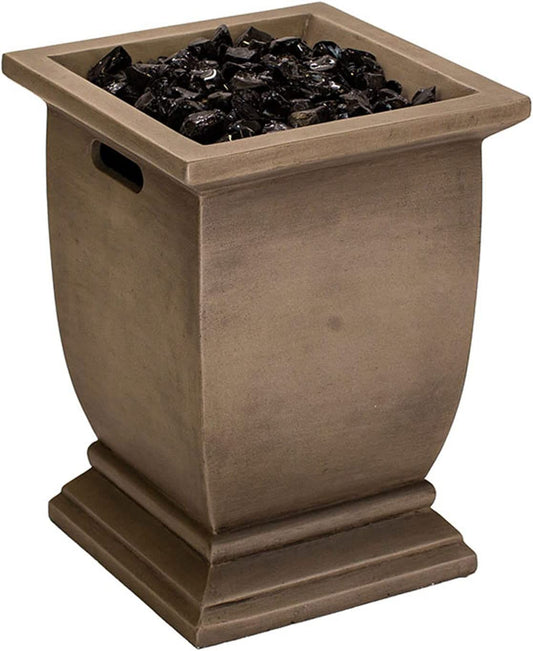 Endless Summer 15" 10K BTU LP Gas Concrete Fire Column Patio Heater - Brown- (Like New)