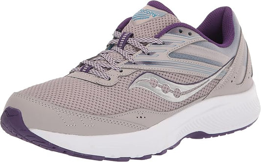 Saucony S10701-18 Cohesion 15 Running Shoe for Women, Size 8.5 - Smoke/Grape Pop (New)