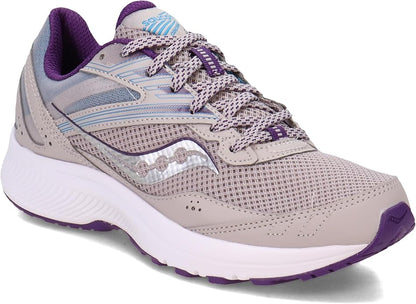 Saucony S10701-18 Cohesion 15 Running Shoe for Women, Size 8.5 - Smoke/Grape Pop (New)