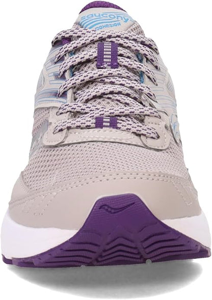 Saucony S10701-18 Cohesion 15 Running Shoe for Women, Size 8.5 - Smoke/Grape Pop (New)