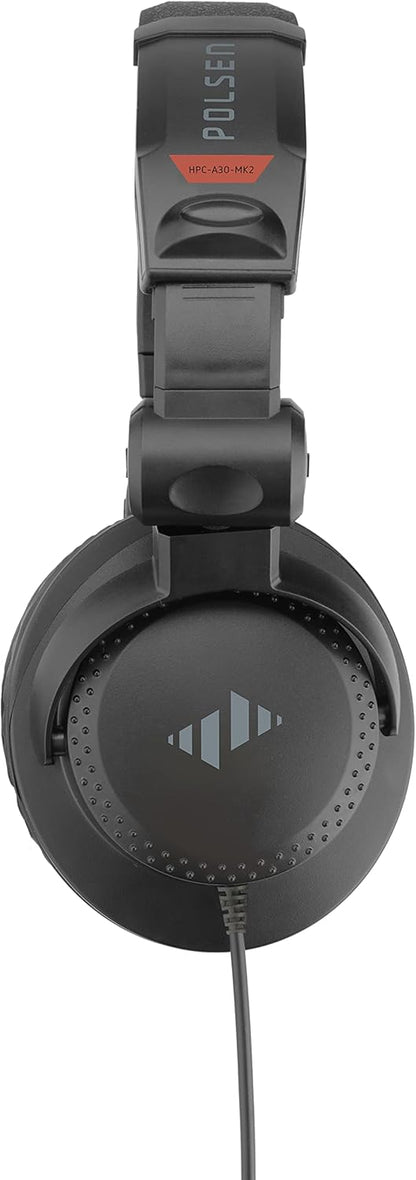 POLSEN HPC-A30-MK2 Closed-Back Over-Ear Studio Monitor Headphones, 32 Ohm, Black (Used, No Retail Box)