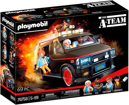 Playmobil A-Team Van 70750 Collectible Vehicle Set with Figures Movie Replica (Like New)