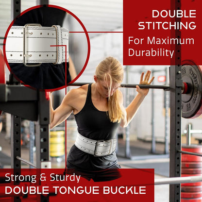 Dark Iron Fitness Weight Lifting Training Buckle Leather Belt for Men and Women (Like New, No Retail Box)