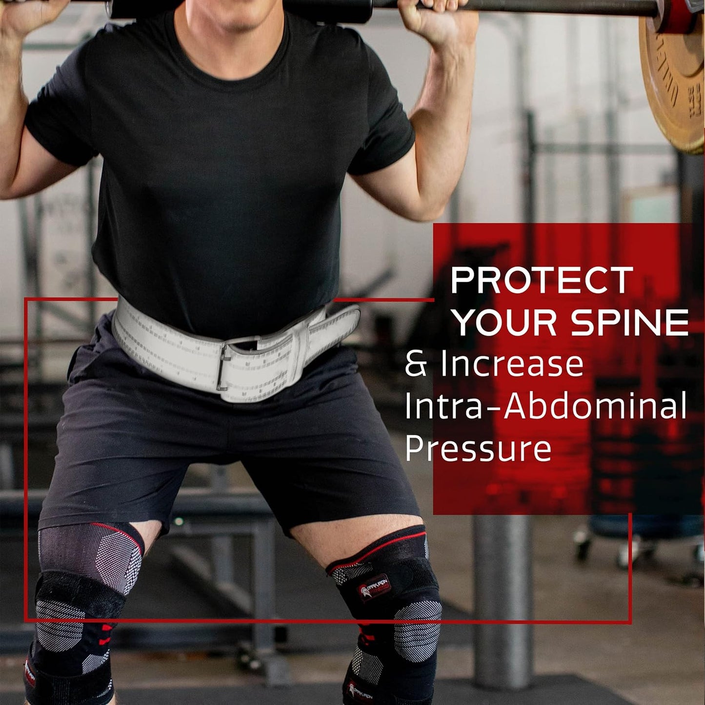 Dark Iron Fitness Weight Lifting Training Buckle Leather Belt for Men and Women (Like New, No Retail Box)