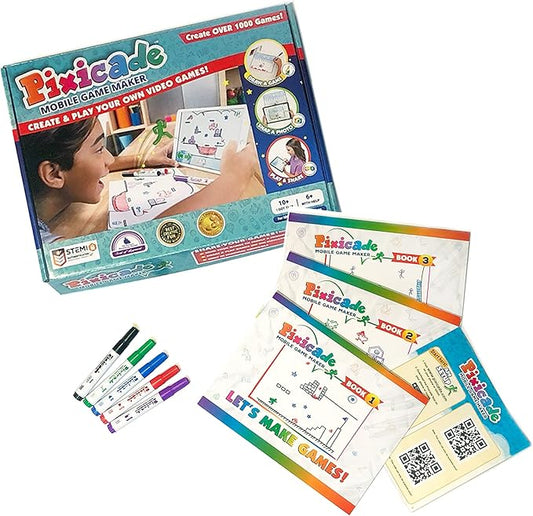 Pixicade Video Game Maker STEM Kit – Create and Play Your Own Games - Ages 6+ (Like New)