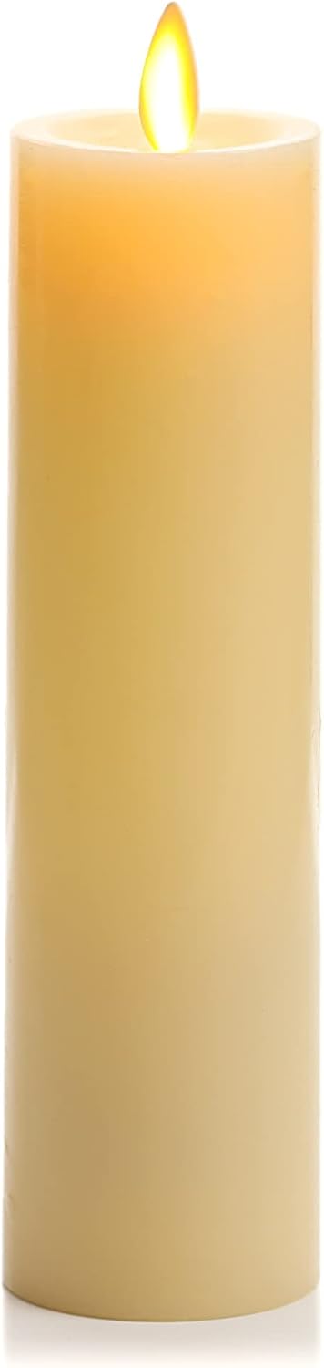 Luminara Classic Slim Flameless Cordless Indoor LED Candle for Home Decor, 3-V (Like New)