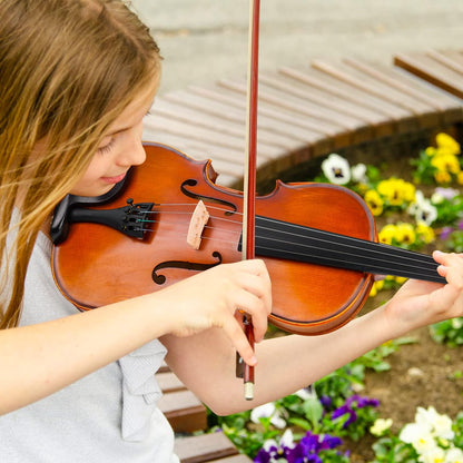 Vangoa Acoustic Violin Fiddle Three Quarter Starter Set with Case, Shoulder Rest (Like New)