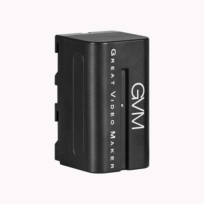 GVM Great Video Maker Batteries with Travel Chargers for Camera, 4400mAh - Black (Like New)