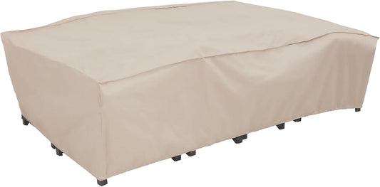 Mr. Bar-B-Q Patio Chat Set Cover (112"Lx65"Wx28"H),All-Weather Fabric Protection (Used)