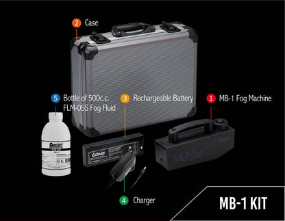 Antari MB-1 Mobile Mini Compact Fog Machine for Special Effects, 12V DC - Black (Like New, No Retail Box)