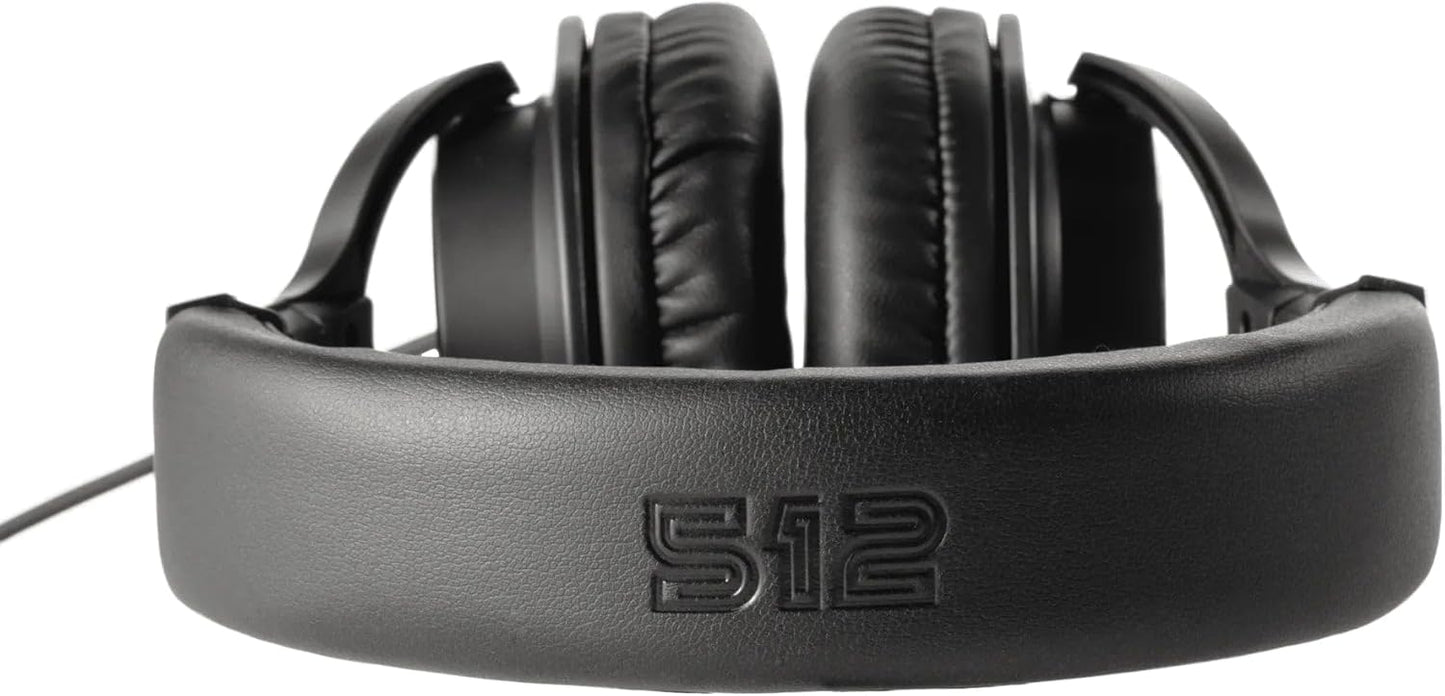 X Rocker 512-PHP Lightweight Wired Studio Monitor Headphone for Recording, Black (Used)