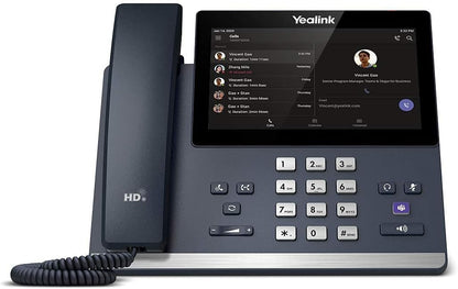 YEALINK MP56 Teams Edition ABS Digital Corded 7" IP Phone, Single Keypad - Black (Like New)