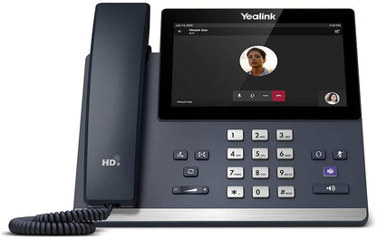 YEALINK MP56 Teams Edition ABS Digital Corded 7" IP Phone, Single Keypad - Black (Like New)