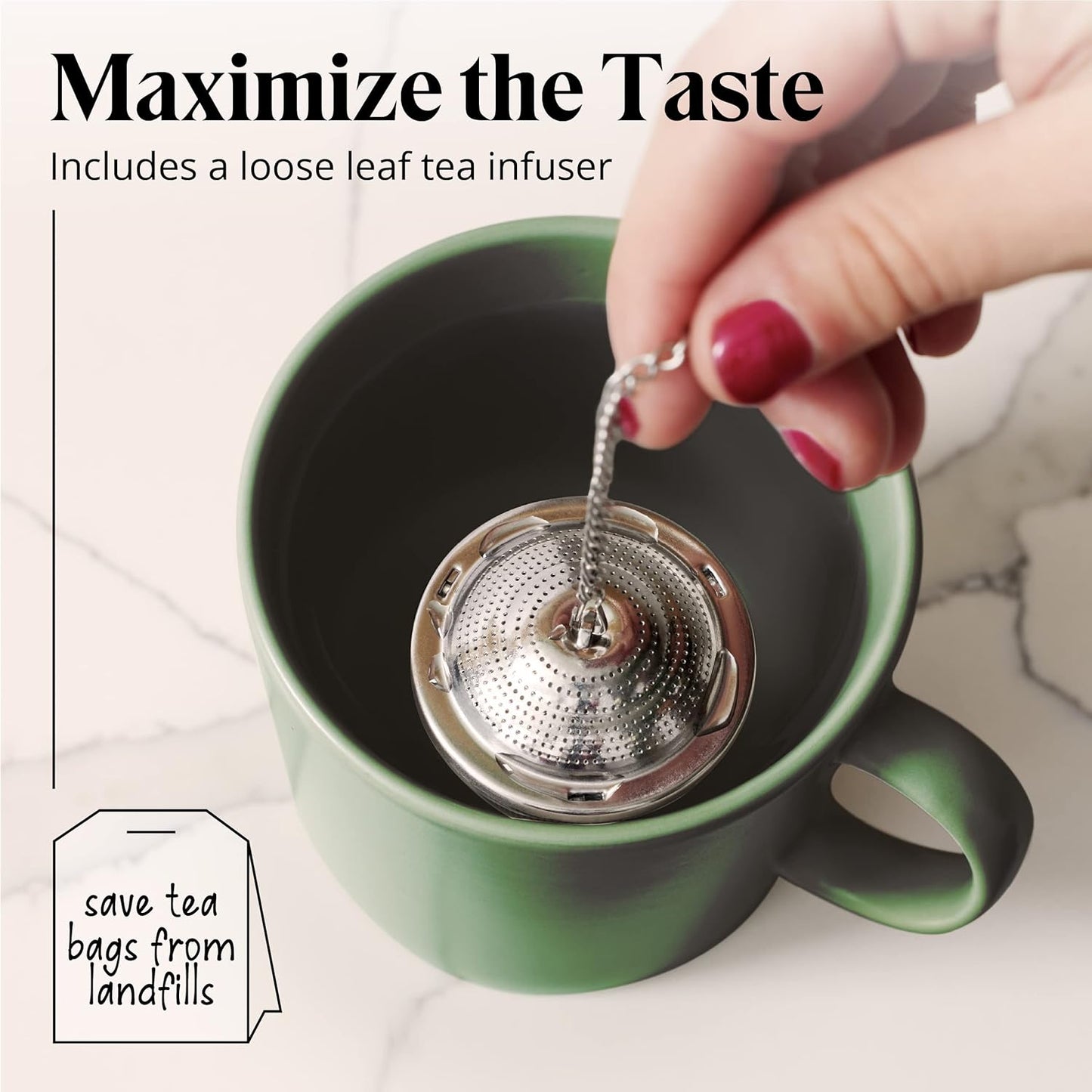 Willow & Everett Whistling Stainless Steel Tea Kettle, Stovetop Infuser Brewer (Used, No Retail Box)