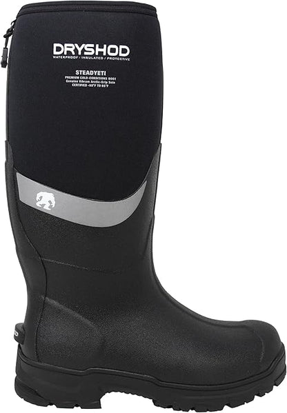 Dryshod Steadyeti Hi Men's Waterproof Boot w/ Vibram Arctic Grip, Size 11, Black (Like New)