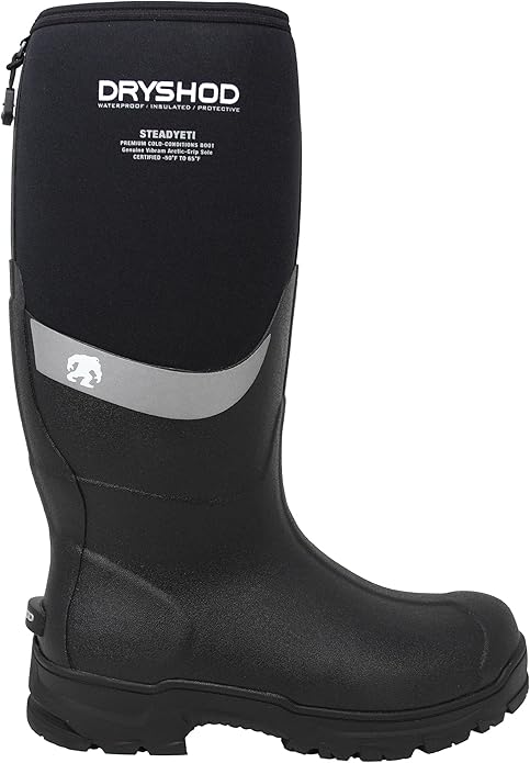 Dryshod Steadyeti Hi Men's Waterproof Boot w/ Vibram Arctic Grip, Size 11, Black (Like New)