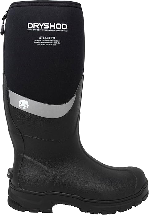 Dryshod Steadyeti Hi Men's Waterproof Boot w/ Vibram Arctic Grip, Size 11, Black (Like New)