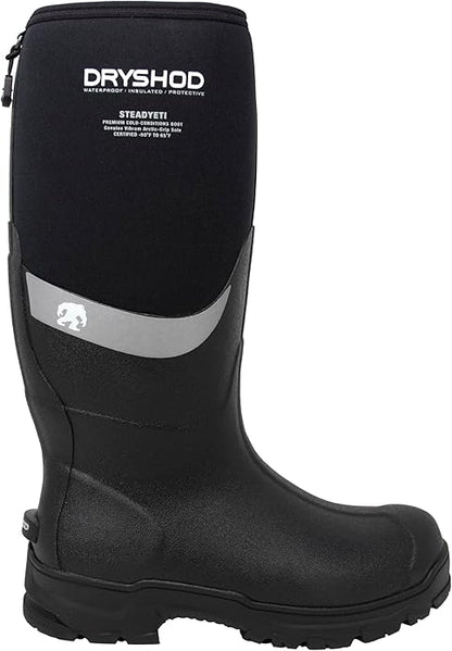 Dryshod Steadyeti Hi Men's Waterproof Boot w/ Vibram Arctic Grip, Size 11, Black (Like New)