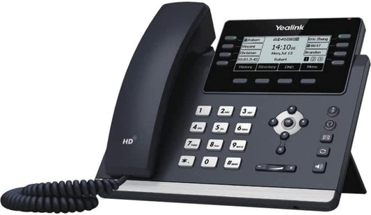 Yealink SIP-T43U Corded Wall Mountable Multi-Line Operation IP Phone - Gray (Used)