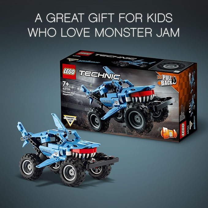 LEGO Technic Monster Jam Megalodon Building Set for Kids, Boys & Girls, Ages 7+ (New, Damaged Retail Box)