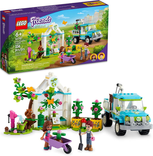LEGO 41707 Friends Tree-Planting Vehicle Building Toy Set for Kids, 336 Pieces (New, Damaged Retail Box)
