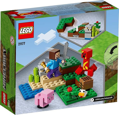 LEGO Minecraft The Creeper Ambush Building Toy 21177 Gift for Kids, Age 7+ (New, Damaged Retail Box)
