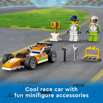 LEGO 60322 City Great Vehicles Plastic Race Car for Preschool Kids, 46 Pieces (Like New)