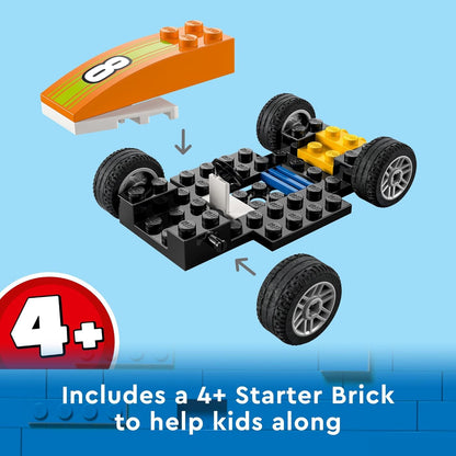 LEGO 60322 City Great Vehicles Plastic Race Car for Preschool Kids, 46 Pieces (Like New)