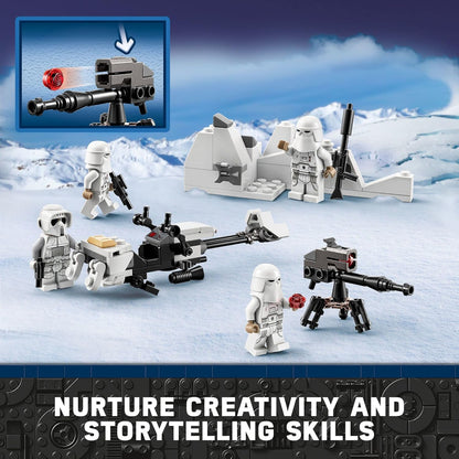 LEGO Star Wars Snowtrooper Battle Pack Building Toy with 4 Figures - 105 Pieces (New, Damaged Retail Box)