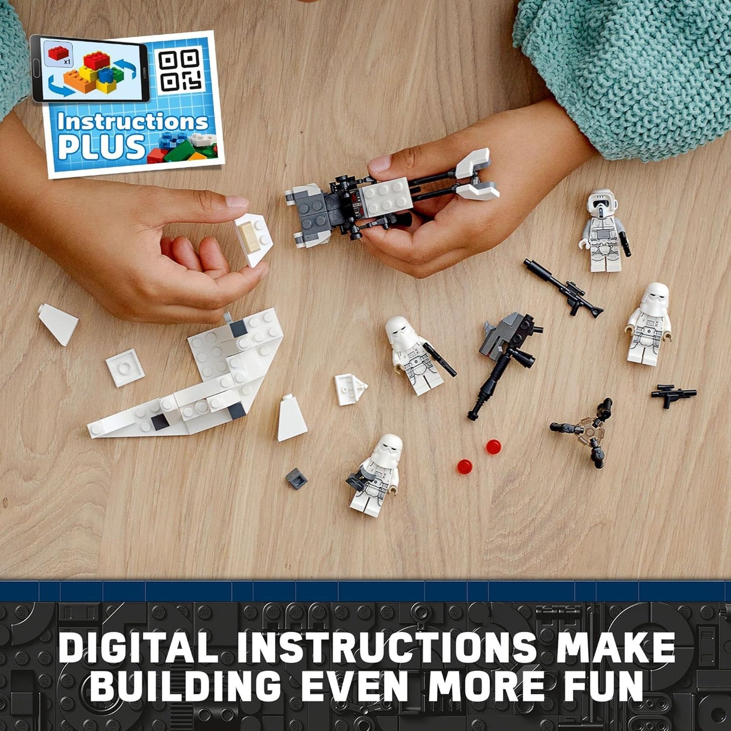 LEGO Star Wars Snowtrooper Battle Pack Building Toy with 4 Figures - 105 Pieces (New, Damaged Retail Box)