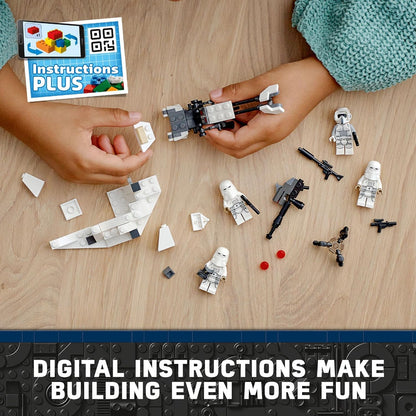 LEGO Star Wars Snowtrooper Battle Pack Building Toy with 4 Figures - 105 Pieces (New, Damaged Retail Box)