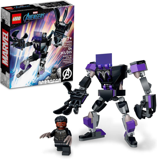LEGO Marvel Black Panther Mech Armor 76204 Plastic Building Kit - 125 Pieces (New, Damaged Retail Box)