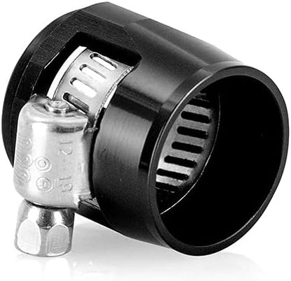 Mishimoto MMHXF-04-4-BK -4AN Black Aluminum Hex Hose Finisher Clamp Set (New)
