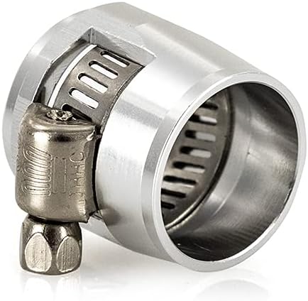 Mishimoto MMHXF-06-4-SL -6AN Hex Hose Finisher Aluminum Clamp Set - Silver (New)