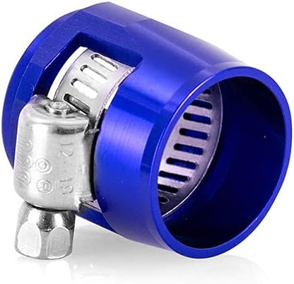 Mishimoto MMHXF-06-4-BL -6AN Hex Hose Finisher Clamp Set, Rubber Hoses - Blue (Like New)