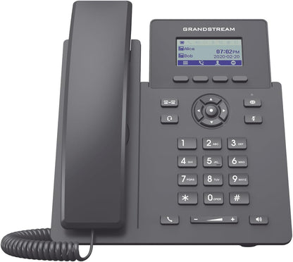 Grandstream GRP2601 2-Lines Digital Plastic Corded Electric VoIP Phone, Gray (Like New)