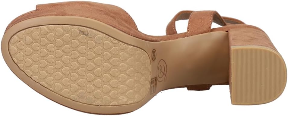 Chinese Laundry Theresa Buckle Heeled Sandal for Women, Synthetic Rubber Sole (Like New)