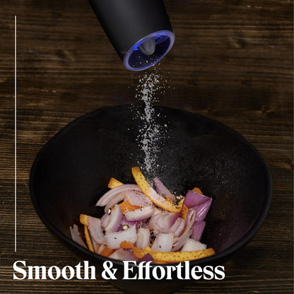 Willow & Everett Battery-Operated Electric Salt and Pepper Grinder Set - Black (Used)