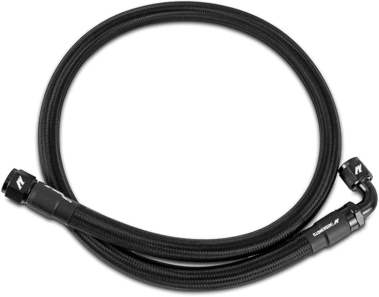 Mishimoto MMSBH-10-5BK Nylon Wrapped Stainless Steel Braided Hose - 5ft, Black (Like New)