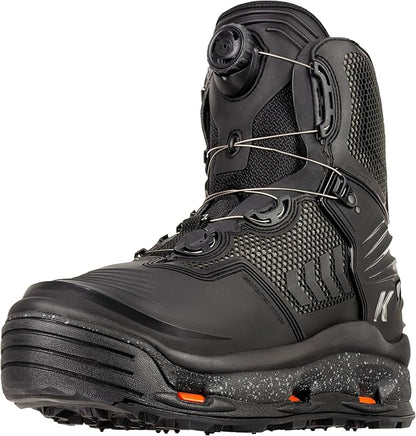 Korkers River Men's Ops Boa Wading Snow Boot, Interchangeable Felt & Vibram Sole (Like New)
