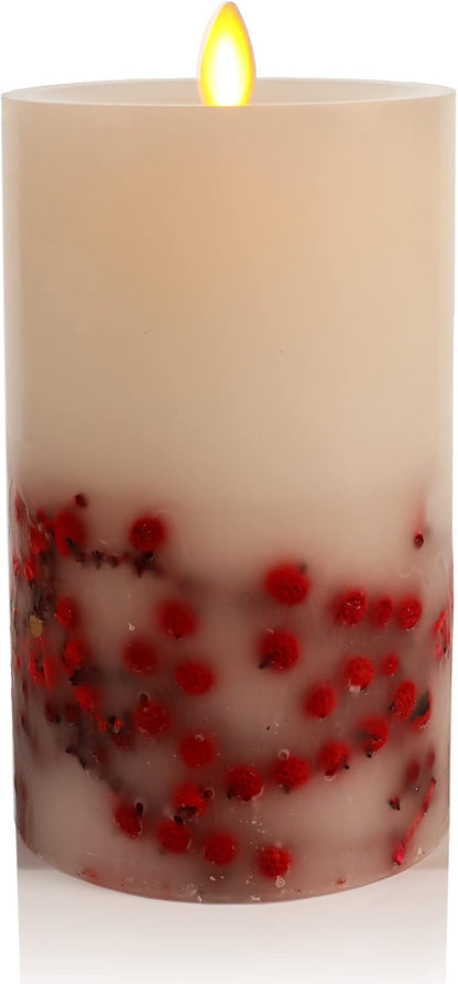 Luminara Flameless Real Wax Moving Flame Pillar LED Candle for Decor - 3 Volts (Used)