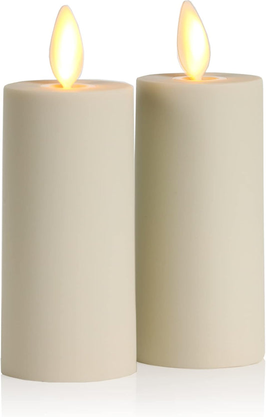 Luminara Outdoor Votive Flameless Moving Flame LED Candle, 1.2 Watts - Set of 2 (Like New)