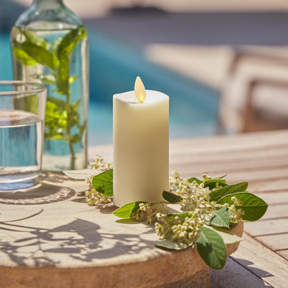 Luminara Flameless LED Moving Flame Pillar Candle for Outdoor & Indoor - 6 Watts (Like New)