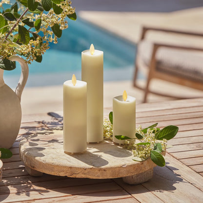 Luminara Flameless LED Moving Flame Pillar Candle for Outdoor & Indoor - 6 Watts (Like New)