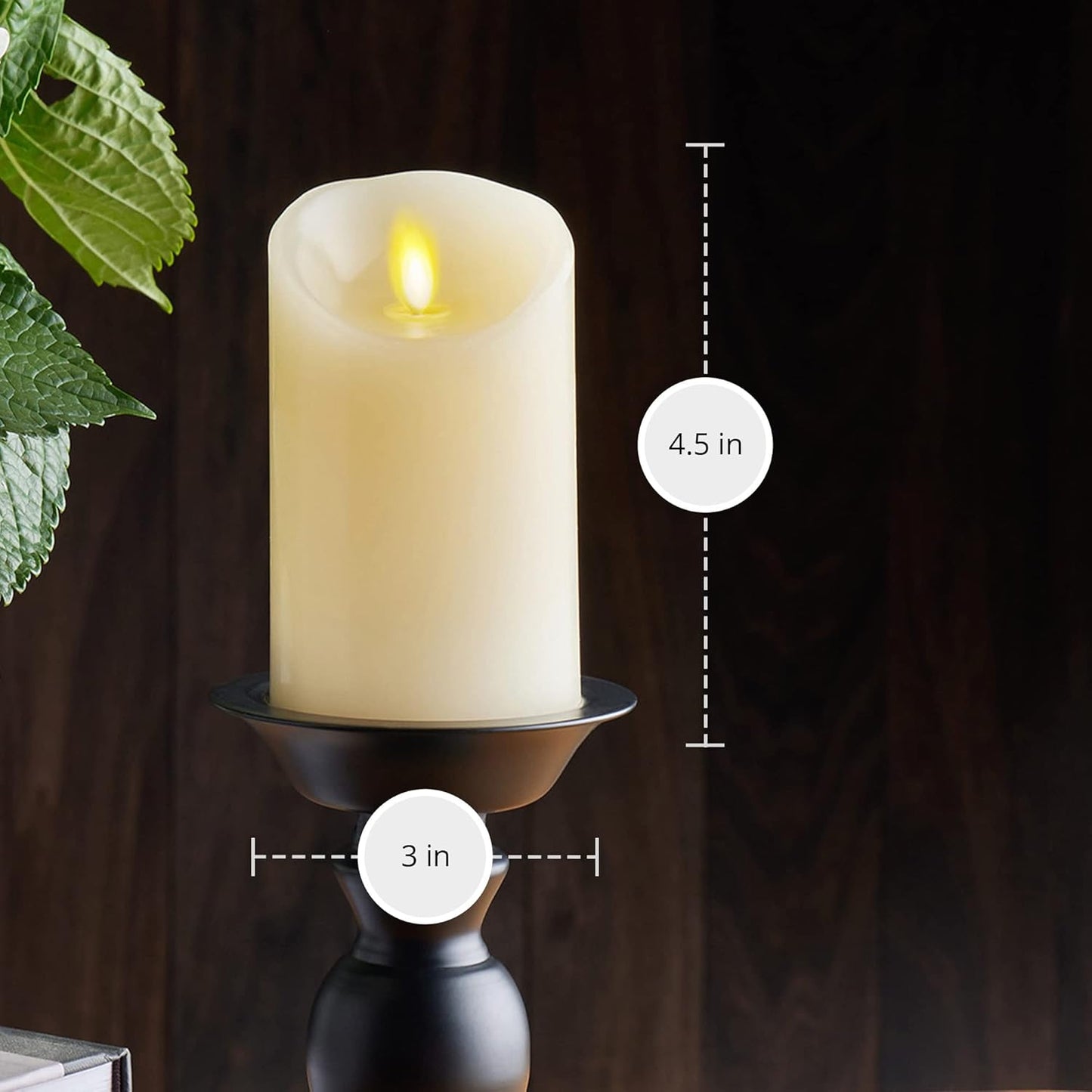 Luminara Flameless LED Battery Operated Pillar Candle for Indoor & Outdoor (Used)