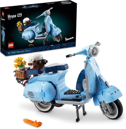 LEGO Icons Vespa 125 10298 Scooter Model Adult's Building Kit for Home Decor Set (Like New)