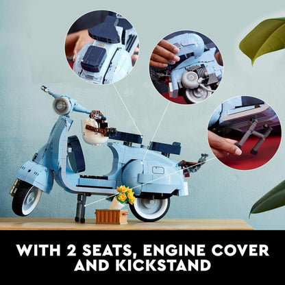 LEGO Icons Vespa 125 10298 Scooter Model Adult's Building Kit for Home Decor Set (Like New)